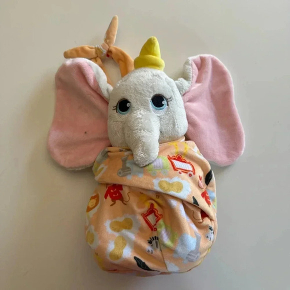 Disney Parks- Swaddle-Babies-Plush-Dumbo - Picture 1 of 9